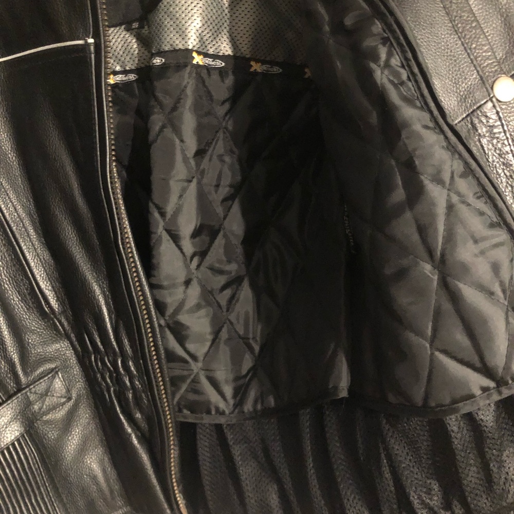 Genuine Leather lined Biker Jacket - Picture 3 of 7